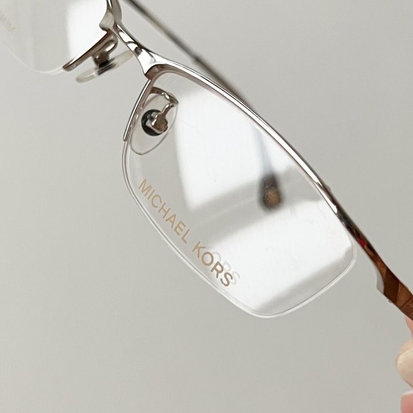 Michael Kors Eyeglasses Frame Half Rim Titanium MK717AF 52-17-140 Display Model main image 5